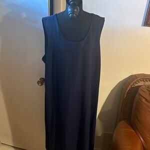 Asymmetrical Navy Blue Dress